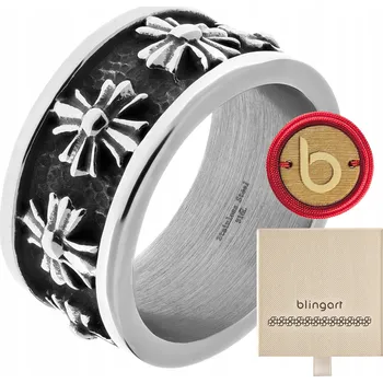 Prsten Pánský prsten s ozdobnými KŘÍŽI kolekce VIKINGS ocel 316L