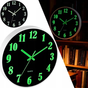 Hodiny Nástěnné hodiny do obýváku, kuchyně, ložnice – klasické digitální hodiny 30 cm