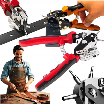 Děrovačka Děrovač na opasky z kůže ABS revolverové kleště na díry profesionální