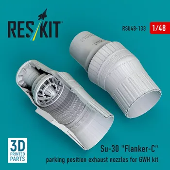 Plastikový model Reskit 1/48 Su-30 Flanker-C parking posit.nozzles (GWH)