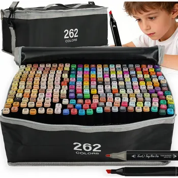 LIHOVÉ FIXY FIXY POPISOVAČE FIXY OBOUSTRANNÉ SADA 262KS Dárek