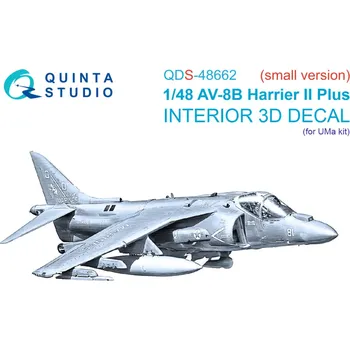 Plastikový model Quinta studio 1/48 AV-8B Harrier II Plus 3D&col.Int.(UMA) SMALL