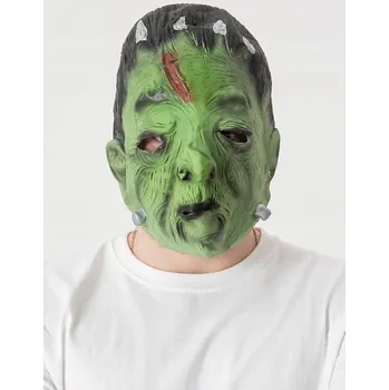 Karnevalová maska Maska na obličej Widmann latex zombie zelená