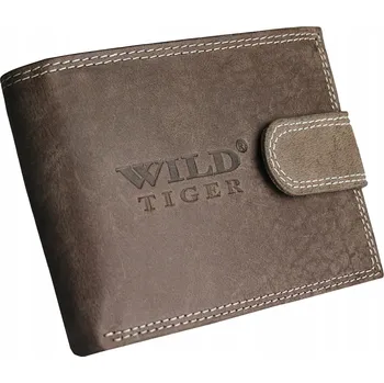 Peněženka WILD TIGER AM-28-032-063 Pánská kožená peněženka D.BROWN