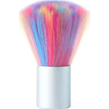 Profesionální kosmetický štětec tvar houby Kulatý štětec na pudr a make-up Vláknité štětiny Ergonomická rukojeť Víceúčelový barevný štětec