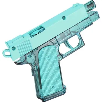 Dětská zbraň Vodní pistole pro děti M1911 styl 10 x 13 x 3 cm Plastová stříkací pistole Malá letní hračka na bazén pláž zahradu Vodní hra zelená