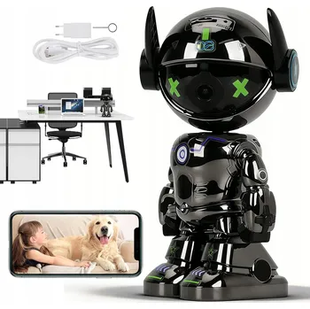 Bezpečnostní kamera WIFI MONITOROVACÍ KAMERA S BAREVNÝM NOČNÍM VIDĚNÍM 2MP, DETEKCE POHYBU 360°, MIKROFON