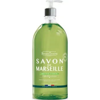 Mýdlo Beauterra Marseillské tekuté mýdlo máta citron 1l
