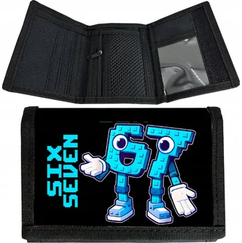 Peněženka Peněženka peněženky pro mládež na suchý zip six seven