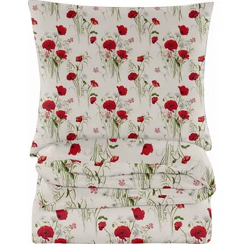 Povlečení Bavlněná Sada povlečení 220x200 květiny 2, sada do ložnice na postel