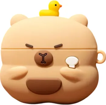 Příslušenství pro sluchátka Kreativní silikonové pouzdro pro AirPods 3 Design Kapybara Symbol pohody Ochrana proti nárazům Poškrábání a prachu s přístupem k portu