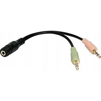 Redukce LogiLink CA0020 CA0020 jack audio adaptér [1x jack zásuvka 3,5 mm - 2x jack zástrčka 3,5 mm] černá