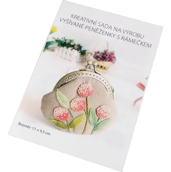 Peněženka Pro Háčkování Kreativní sada na výrobu peněženky, hnědá