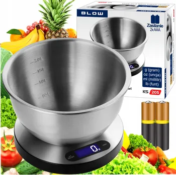 Kuchyňská váha Kuchyňská váha Blow KS205 stříbrná/šedá 5 kg