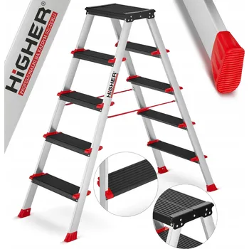 Žebřík Žebřík oboustranný skládací HIGHER 2x5 - 3,25 m
