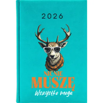 Kalendář Knižkový kalendář 2026 A5 FunnyCase modrý