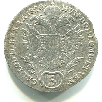 František II. 5 Kreuzer 1820/B. Ag.