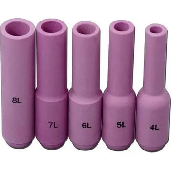 Příslušenství ke svářečce Hubice keramická prodloužená pro hořáky 17/18/26 se závitem velikost 7