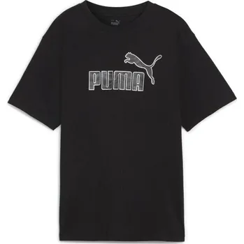 Dámské triko Puma ESSENTIALS + MARBELEIZED TEE XS Černá, Bílá, Šedá