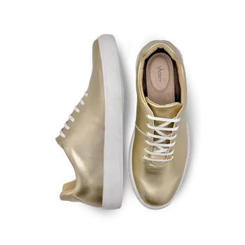 Pánské tenisky Vasky Teny Gold 10 - Pánské kožené tenisky / botasky zlaté | česká výroba ze Zlína 42 EU