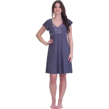 Dámská noční košile Dámská noční košile Follia modal Camilla/12314, XL, antracit