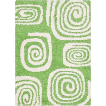 Koberec Breno Kusový koberec RIO 41/ZVZ, 140x200 cm, Zelená/Vícebarevné