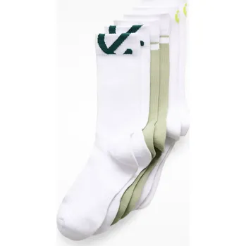 Pánské termo ponožky Ecco ponožky Active Everyday Mid-Cut 3-Pack - bílé/zelené: Unisex EU39-42