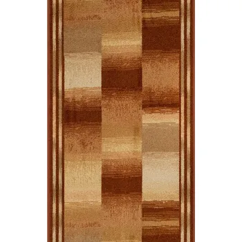 Koberec Breno Běhoun IKAT 36, šíře 67 cm, Vícebarevné/Hnědá