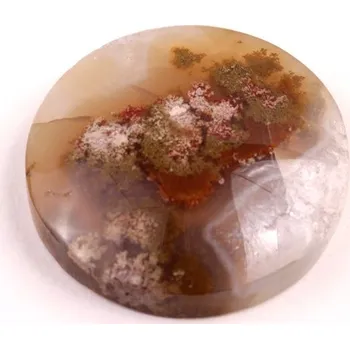 Přírodní kámen Exkluzivní kabošon Mechový Achát č.8393 (28x7mm)