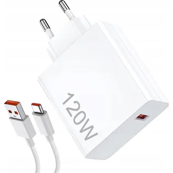 SUPER RYCHLÁ VÝKONNÁ SÍŤOVÁ NABÍJEČKA 120W KOSTKA + 1M NABÍJECÍ KABEL