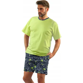Pánské pyžamo Sesto Senso pánské pyžamo 2422/22 krátký rukáv velikost 4XL