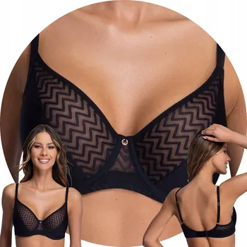 Podprsenka Ava podprsenka nevyztužená černá velikost 85J