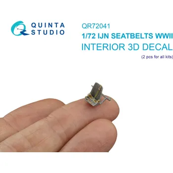 Plastikový model Quinta studio 1/72 WWII Imperial Japan. Navy Seatb.(for 2 seats)