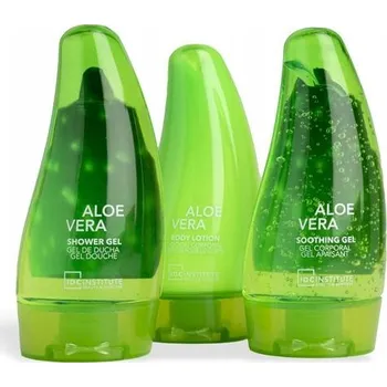 Kosmetická sada Cestovní sada pro péči o tělo s kosmetickou taštičkou Aloe Vera IDC 3x80ml
