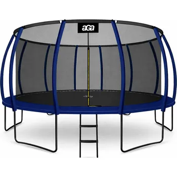Aga SPORT EXCLUSIVE Trampolína 500 cm Tmavě modrá + ochranná síť + žebřík