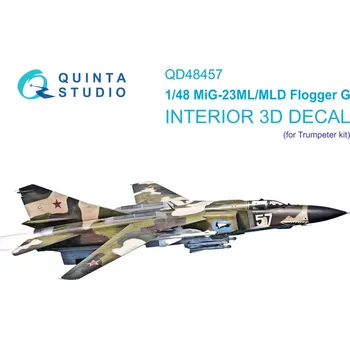 Plastikový model Quinta studio 1/48 MiG-23ML/MiG-23MLD 3D-Print&col.Inter.(TRUMP)