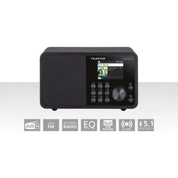 CD přehrávač Telestar DIRA M 1 A EWF Kompaktní monofonní multifunkční rádio černé barvy