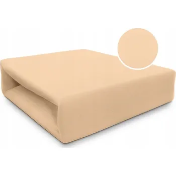 Prostěradlo Prostěradlo jersey s gumou 200x220 béžové