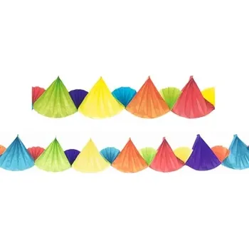 Maják Girlanda 300x19cm vějíře papírová
