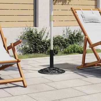 Stínicí technika vidaXL Stojan na slunečník černý a 9 kg 40 cm litina [47864] Barva: Černá