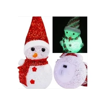 Vánoční dekorace SVÍTÍCÍ SNĚHULÁK VÁNOČNÍ OZDOBA LAMPičKA LED SVÍTÍCÍ DEKORACE