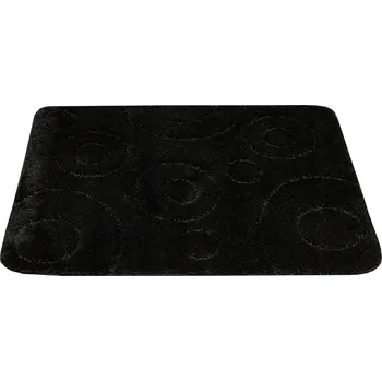 Koupelnová předložka KOUPELNOVÁ PŘEDLOŽKA WC ROHOŽKA ČERNÁ PROTISKLUZOVÁ S VZOREM KOL GALAXY 60x100 cm