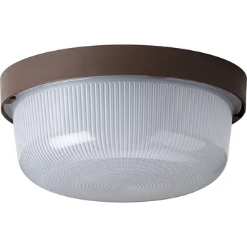 Venkovní osvětlení OSMONT ELEKTRA 3 stropní/nástěnné průmyslové plastové svítidlo hnědá / bílá IP54 3000 K 8W LED (původní kód OS 50121) - OSMONT OS ELE50121