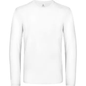 Pánské tričko B&C | #E190 LSL white 4XL Tričko
