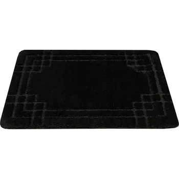 Koupelnová předložka KOUPELNOVÁ PŘEDLOŽKA PROTI SKLUZU ČERNÁ LINIE MOZAIKA ROHOŽKA SEGO 60x100 cm