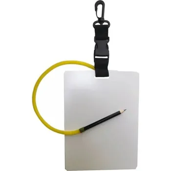 Vodní sport Podvodní psací blok 20 x 14,6 cm Psací deska s tužkou Voděodolný poznámkový blok Komunikační pomůcka pro potápěče technické i rekreační potápění