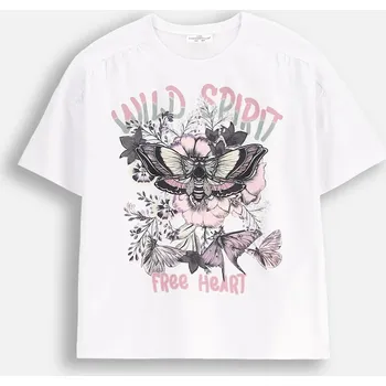 Chlapecké oblečení Coccodrillo dětské tričko bílé bavlna velikost 134