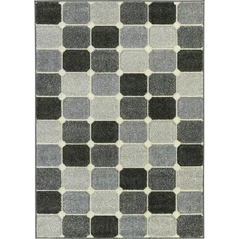 Koberec Breno Kusový koberec PORTLAND 172/RT4K, 67x120 cm, Šedá/Vícebarevné