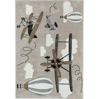 Koberec Breno Kusový koberec VEGAS KIDS 05/SBE, 120x170 cm, Béžová/Vícebarevné