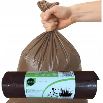 Pytle na odpadky Pytle na odpadky 120 l 10 Ks. hnědé Geolia